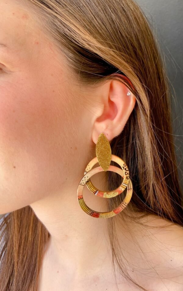 Boucles d'oreilles "entremêlées terra" – Image 2