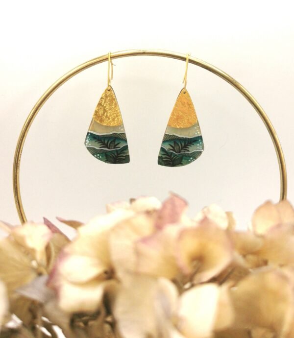 Boucles d'oreilles "Palmes" – Image 2