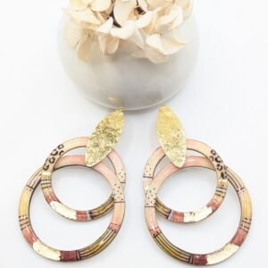 Boucles d'oreilles "entremêlées terra"